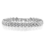 16cm Fashion Zircon Encrusted Roman Bracelets Platinum-plated Bracelet Jewelry, 16cm
