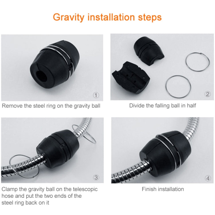 Kitchen Pull-out Faucet Hot Cold Home Retractable Rotating Faucet, Pull-out Faucet