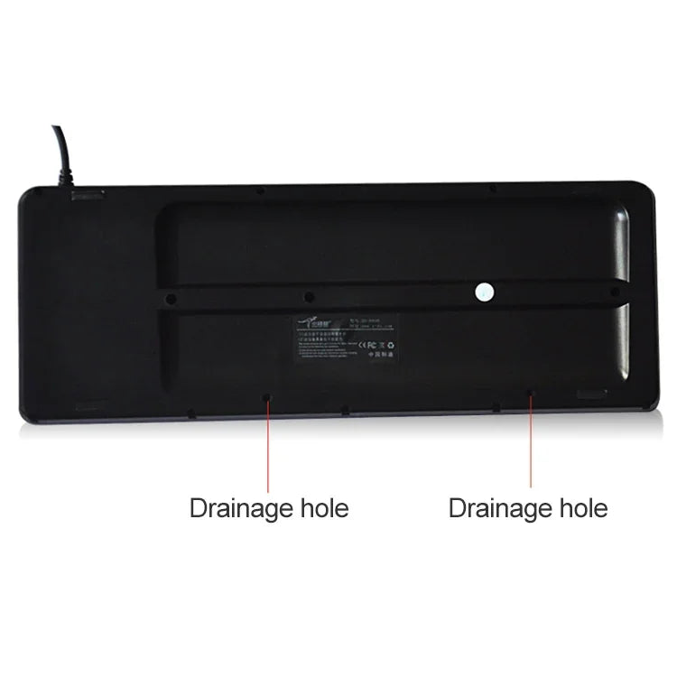 DS-8900 PS / 2 Interface Prevent Water Splashing Laser Engraving Character One-piece Wired Trackball Keyboard, Length: 1.5m, DS-8900 PS/2