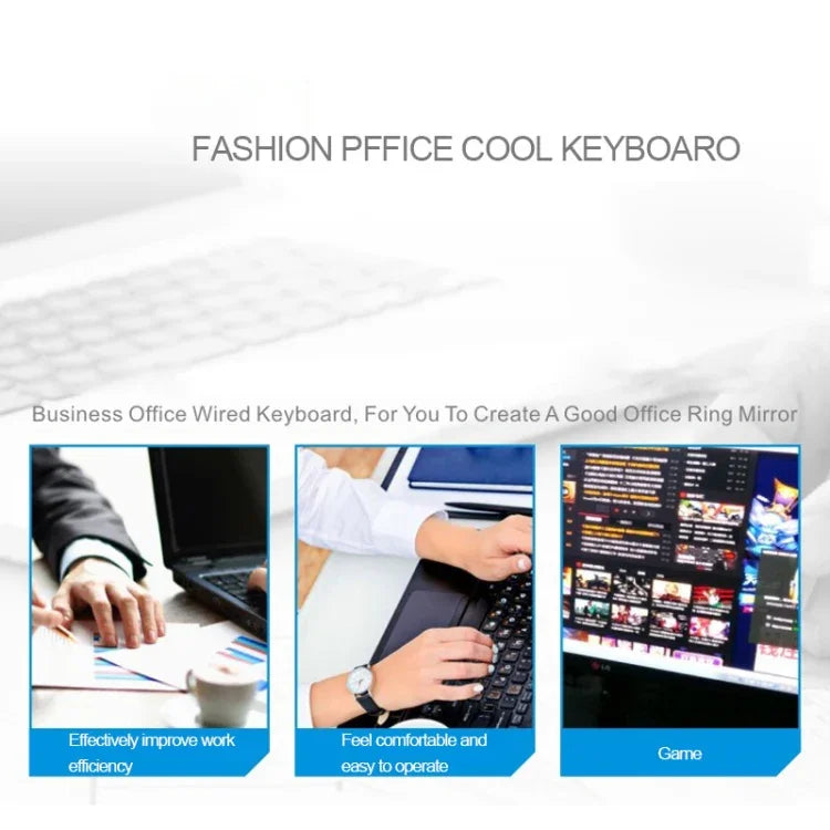 ZGB Q17 104 Keys USB Wired Suspension Gaming Office Keyboard for Laptop, PC