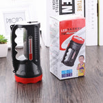 5W 9 LEDs Rechargeable Strong LED Flashlight 2-Modes Outdoors Searchlight