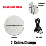 Guitar Shape 3D Colorful LED Vision Light Table Lamp, Crack Touch Version, Crack Touch Version