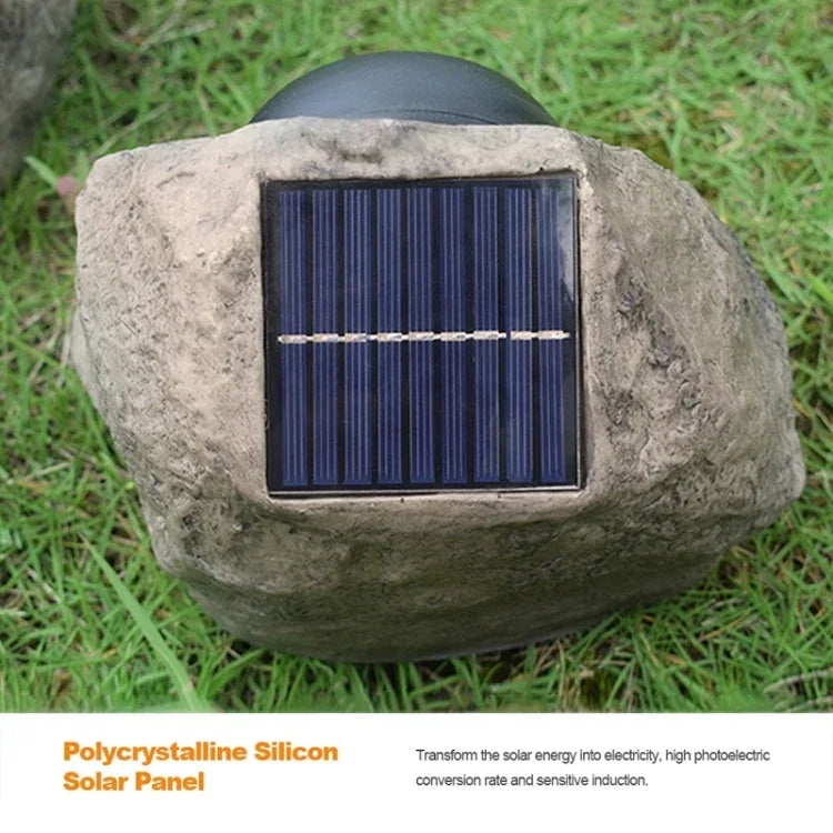 Solar Powered Simulated Stone Spotlight LED Light IP65 Waterproof Outdoor Garden Lawn Lamp