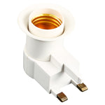 E27 Socket Type Light Holder Base Lamp Holder Converter with Switch, UK Plug, UK Plug