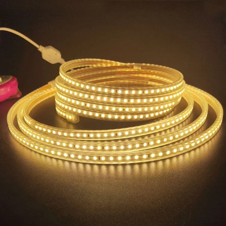 10m SMD 2835 1200 LEDs Strip Light, AC 220V-240V, EU Plug, 10m