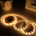 2pcs Bare Board 5050 SMD RGB LED Rope Light, 30 LED/m, Length: 5m, 12V 2A 100-240V, with 24 Keys Doodle Controller, 5050 SMD RGB LED, 5m x 2