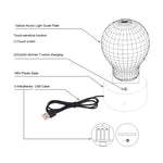 7 Color Discoloration Creative Visual Stereo Lamp Desk Lamp Night Light, Snail Style