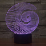 7 Color Discoloration Creative Visual Stereo Lamp Desk Lamp Night Light, Abstract Style