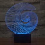 7 Color Discoloration Creative Visual Stereo Lamp Desk Lamp Night Light, Abstract Style