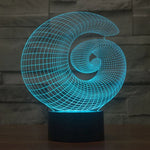 7 Color Discoloration Creative Visual Stereo Lamp Desk Lamp Night Light, Abstract Style