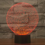 7 Color Discoloration Creative Visual Stereo Lamp Desk Lamp Night Light, Numbers Style