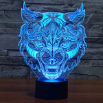 7 Colour Discoloration Creative Visual Stereo Lamp Desk Lamp Night Light, Leopard Shape