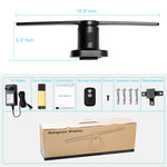 224 LEDs Hologram Holographic Display Fan with Remote Control, Support 4GB Micro SD Card, AC 100-240V, 450 x 224 Pixels