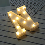 Dry Battery Powered Warm White Standing Hanging LED Holiday Light, N, A, B, O, C, P, D, Q, E, R, F, G, T, U, I, V, W, J, X, K, L, M, Z