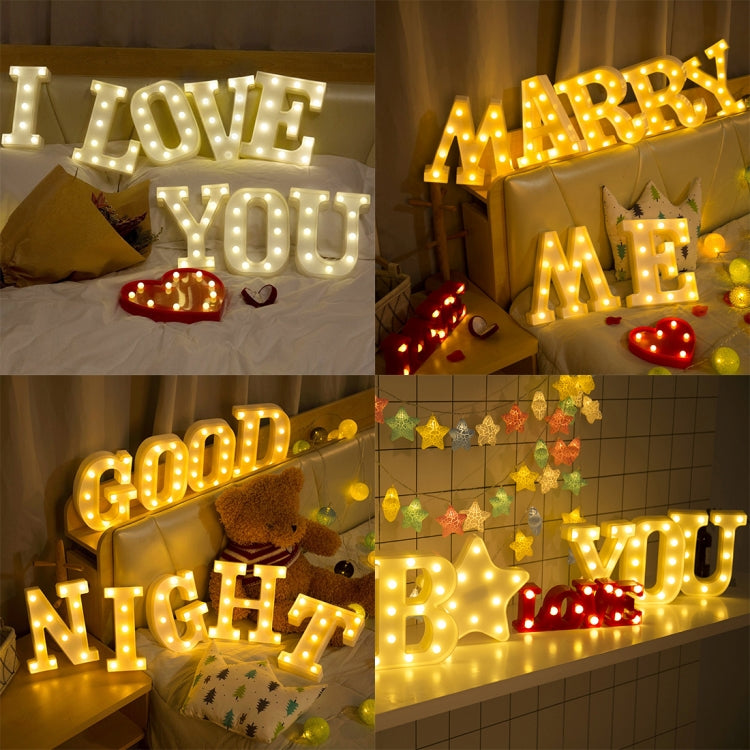 Dry Battery Powered Warm White Standing Hanging LED Holiday Light, N, A, O, B, C, P, D, Q, E, R, F, G, T, U, I, V, J, W, X, K, L, M, Z