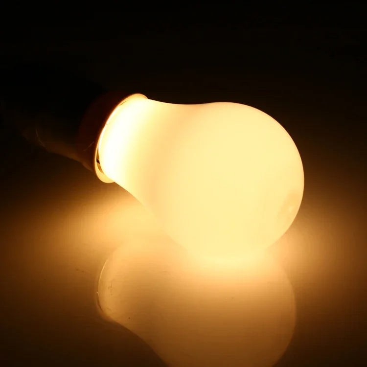 7W 500LM E27 2835 28LEDs Flicker Free LED Energy Saving Bulb, Light Color: Warm White, AC 85-265V, 7W