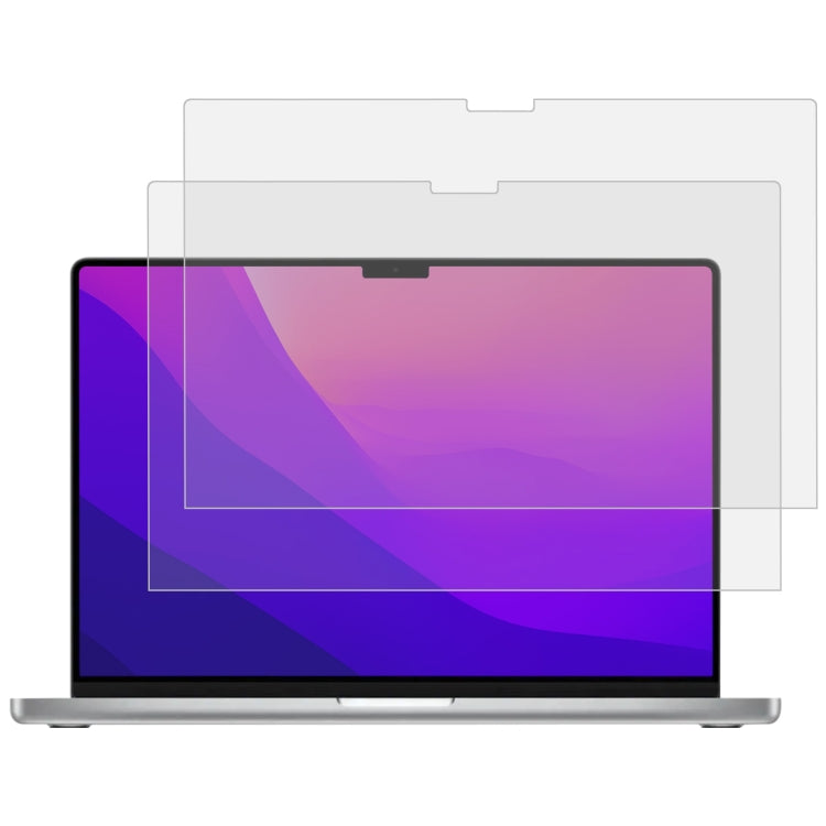 2 PCS 9H Laptop Screen Explosion-proof Tempered Glass Protective Film For MacBook Pro 16.2 inch A2485/M5 2026, For MacBook Pro 16.2 inch A2485/A2780/M5 2026