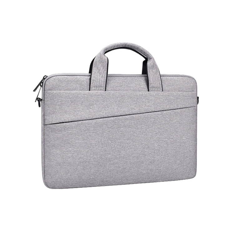 ST03S 15.4 inch Double Side Pockets Wearable Oxford Cloth Soft Handle Portable Laptop Tablet Bag, 15.4 inch Black, 15.4 inch Pink, 15.4 inch Grey, 15.4 inch Deep Space Gray, 15.4 inch Navy Blue
