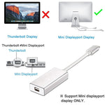USB-C / Type-C 3.1 Male to Mini DP Female HD Converter, Length: 12cm, Silver, Gold