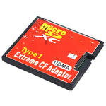 Micro SD to CF Compact Flash Memory Card Adapter, 1-Socket, 1-Socket