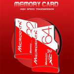 MICRODATA 32GB High Speed U1 Red and White TF(Micro SD) Memory Card, 32GB