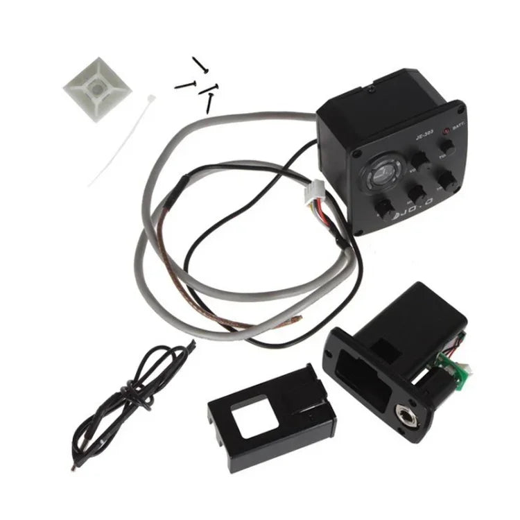 JOYO JE-303 Guitar Pickup 3-Band EQ Preamp Tuner Pickup Equalizer with Tuning Function, JE-303