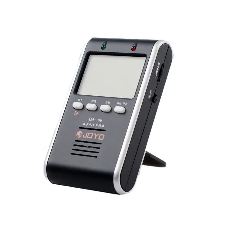 JOYO JM-90 Mini Portable Rechargeable Clip-on LED Indicator Electronic Digital Metronome Tone Generator Tuner for Guitar Violin Ukulele, JM-90 (Black), JM-90 (White)