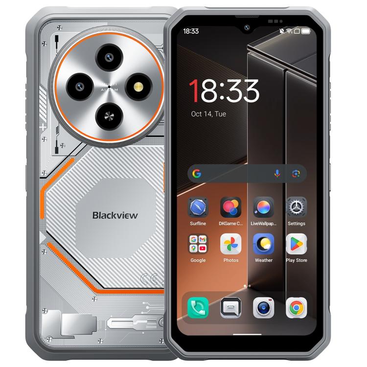 Blackview FORT 2 Rugged Phone, 8GB+128GB, 6.56 inch Android 15 MediaTek MT6769V/CB Helio G81 Octa Core, Network: 4G, OTG, NFC, 6GB+128GB