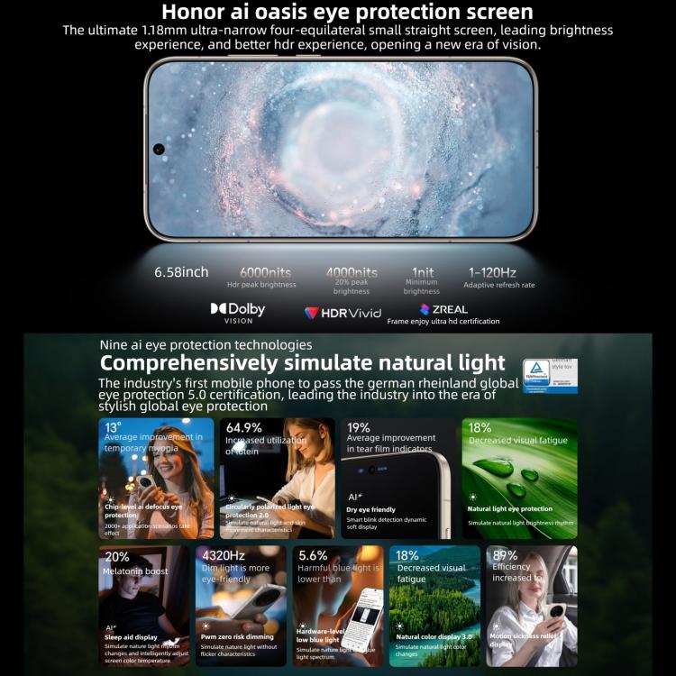 Honor Magic8, 12GB+512GB, Screen Fingerprint, 6.58 inch MagicOS 10.0 / Android 16 Snapdragon 8 Elite Gen 5th Octa Core, Network: 5G, NFC, OTG, 12GB+512GB