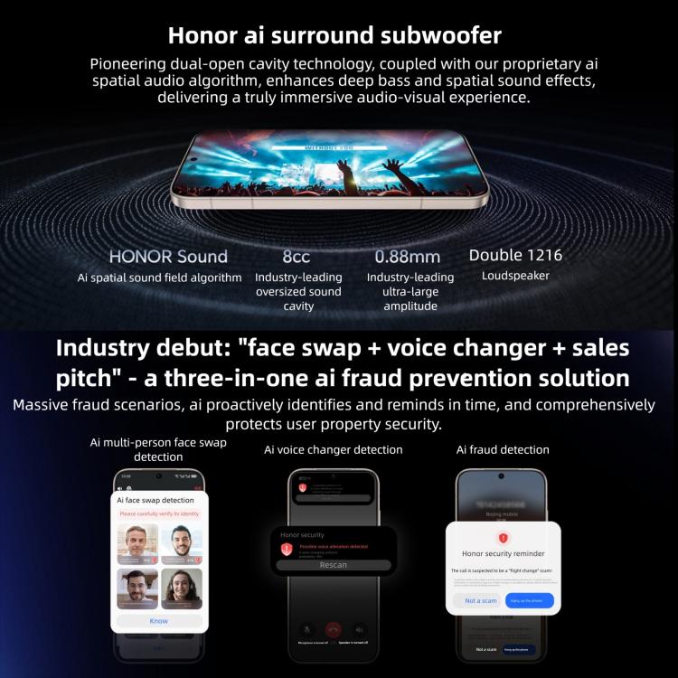 Honor Magic8, 12GB+512GB, Screen Fingerprint, 6.58 inch MagicOS 10.0 / Android 16 Snapdragon 8 Elite Gen 5th Octa Core, Network: 5G, NFC, OTG, 12GB+512GB