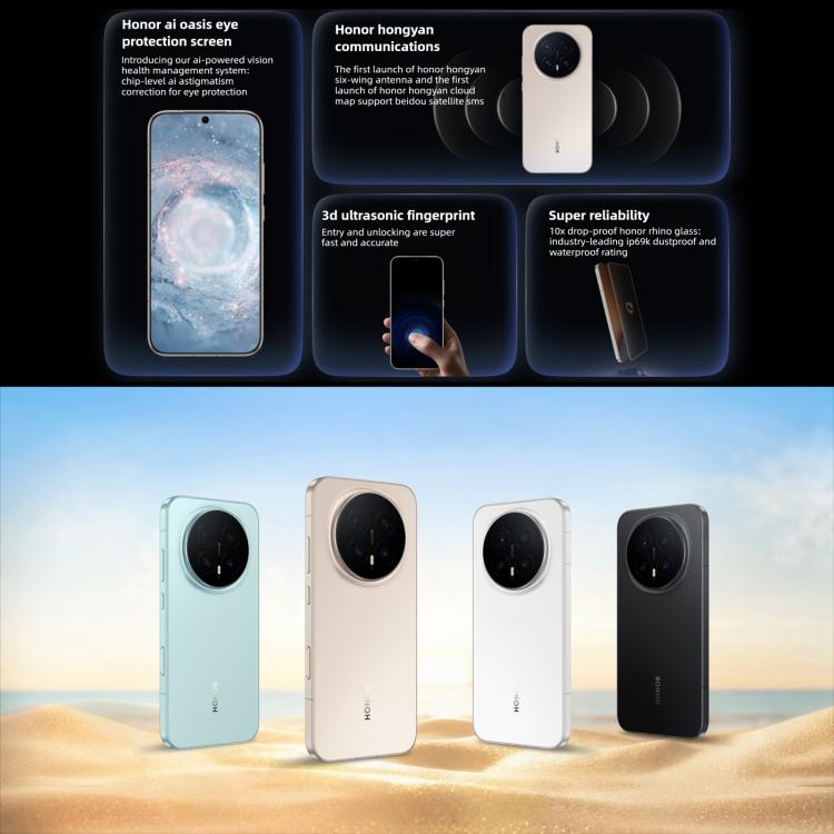 Honor Magic8, 12GB+512GB, Screen Fingerprint, 6.58 inch MagicOS 10.0 / Android 16 Snapdragon 8 Elite Gen 5th Octa Core, Network: 5G, NFC, OTG, 12GB+512GB