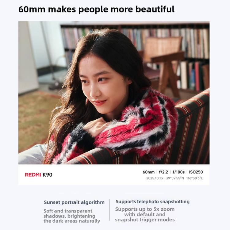 Xiaomi Redmi K90, 12GB+256GB, 6.59 inch Xiaomi HyperOS 3 Snapdragon 8 Elite Octa Core, NFC, Network: 5G, 12GB+256GB