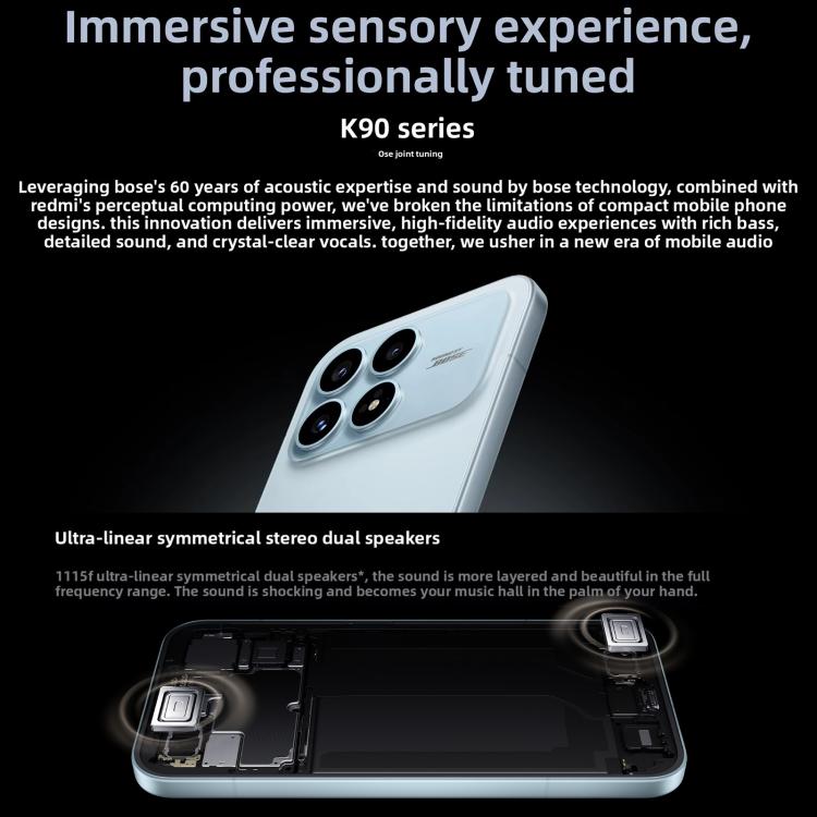Xiaomi Redmi K90, 12GB+256GB, 6.59 inch Xiaomi HyperOS 3 Snapdragon 8 Elite Octa Core, NFC, Network: 5G, 12GB+512GB