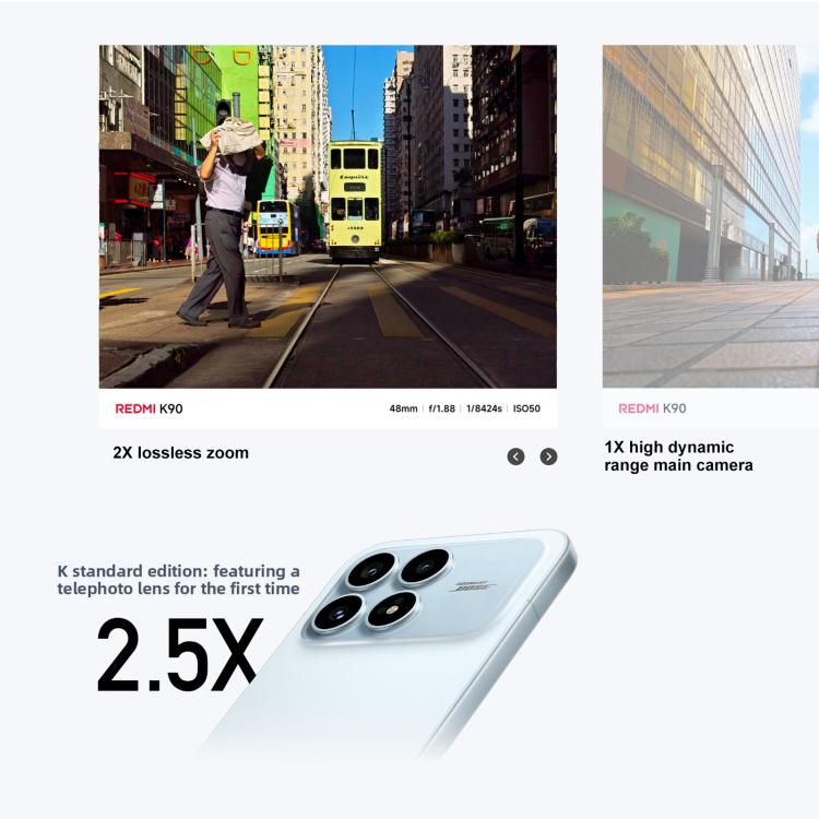 Xiaomi Redmi K90, 12GB+256GB, 6.59 inch Xiaomi HyperOS 3 Snapdragon 8 Elite Octa Core, NFC, Network: 5G, 12GB+512GB