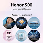 Honor 500, 12GB+512GB, Screen Fingerprint, 6.55 inch MagicOS 10.0 / Android 16 Snapdragon 8s Gen 4 Octa Core, Network: 5G, NFC, OTG, Honor 500, 12GB+512GB