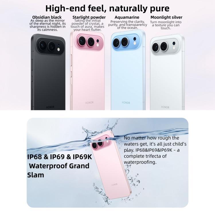 Honor 500, 12GB+512GB, Screen Fingerprint, 6.55 inch MagicOS 10.0 / Android 16 Snapdragon 8s Gen 4 Octa Core, Network: 5G, NFC, OTG, Honor 500, 12GB+512GB