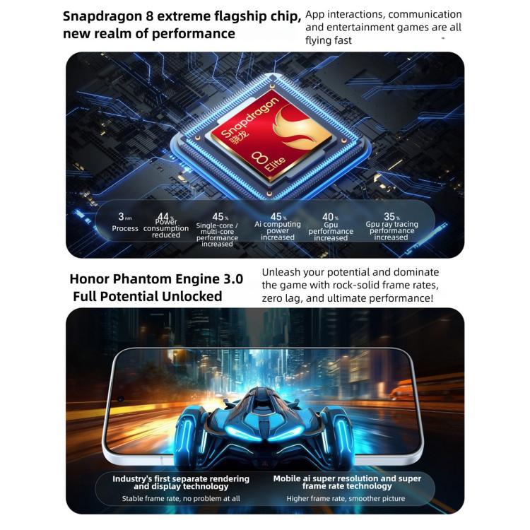 Honor 500 Pro, 16GB+512GB, Screen Fingerprint, 6.55 inch MagicOS 10.0 / Android 16 Snapdragon 8 Elite Gen 4 Octa Core, Network: 5G, NFC, OTG, Honor 500 Pro, 16GB+512GB
