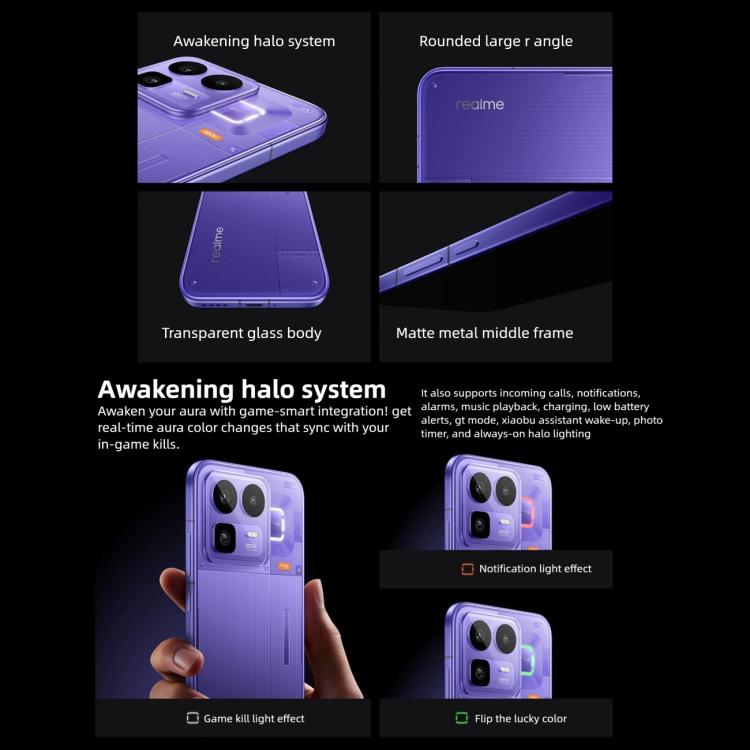 Realme Neo8, 16GB+512GB, Ultrasonic Screen Fingerprint, 6.78 inch Realme UI 7.0 Snapdragon 8 Gen 5 Octa Core, OTG, NFC, Network: 5G, 16GB+512GB