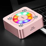 A9 Portable Bluetooth Stereo Speaker with Built-in MIC & Light, Support Hands-free Calls & TF Card & AUX IN, Bluetooth Distance: 10m, with Light(Rose Gold), with Light(Gold), with Light(Black)