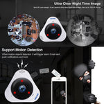 ESCAM Q8 960P 360 Degrees Fisheye Lens 1.3MP WiFi IP Camera, Support Motion Detection / Night Vision, IR Distance: 5-10m, AU Plug, Q8 UK Plug, Q8 US Plug, Q8  AU Plug, Q8 EU Plug