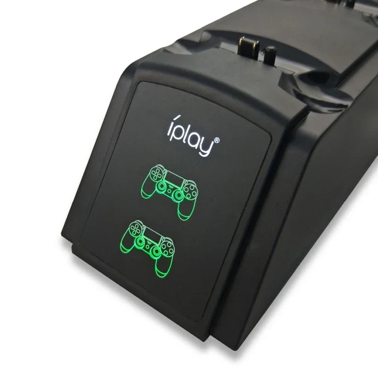 iplay Dual Port Charging Dock Station Stand / Controller Charging Stand for For Sony Playstation 4 PS4 & Slim PS4 Pro with LED Display Indicator Screen, HBP-119