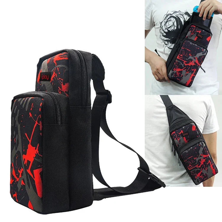 iplay HBS-167 Portable Shoulder Crossbody Storage Bag for Nintendo Switch, HBS-167