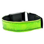LED Flash Safety Reflective Nylon Light Rechargeable Sports Wrist Belt, Rechargeable Green, Rechargeable Blue, Rechargeable Red, Rechargeable Yellow
