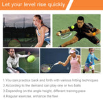 Tennis Trainer Set Rebound Baseboard Self-study Practice Training Tool Equipment Sport Exercise with Ball for Beginner, Random Color Delivery, Tennis Trainer