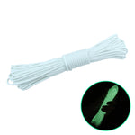 20m 9-Core Nylon+Polyester Full-light Outdoor Camping Tent Rescue Bundled Fluorescent Climbing Rope, 20m Pink, 20m Green, 20m White, 20m Yellow