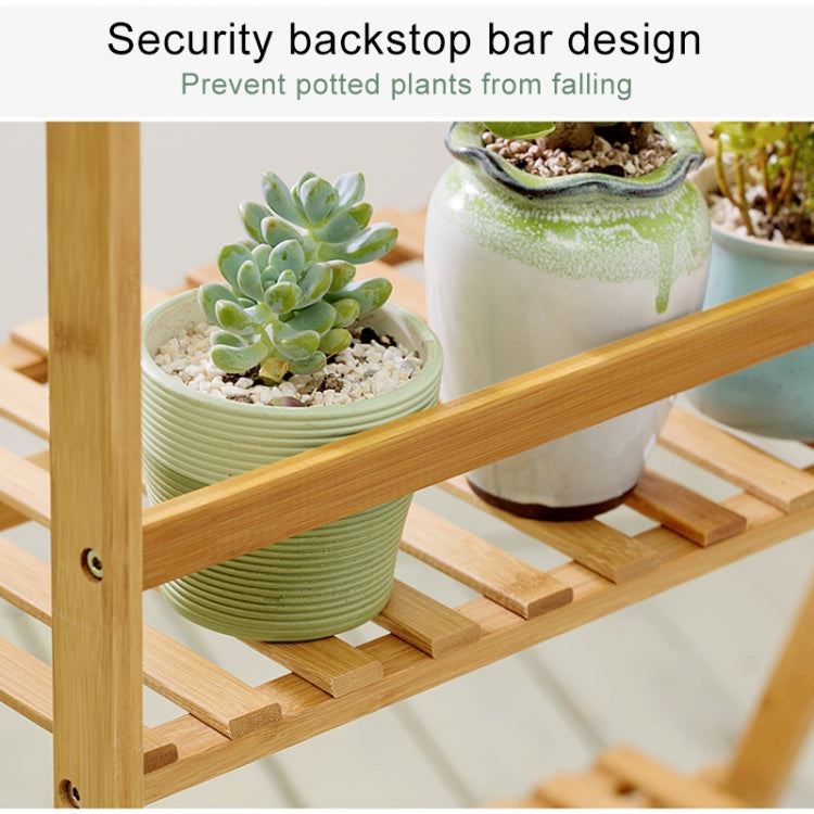 Bamboo 3-Tier Hanging Plant Stand Planter Shelves Flower Pot Storage Rack Folding Display Shelving Plants Shelf, Width: 70cm, 3-Tier Width: 70cm(Apricot), 3-Tier Width: 70cm(Green), 3-Tier Width: 70cm(White)