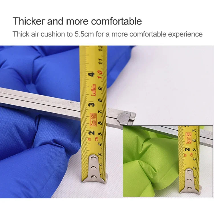 Aotu AT6241 Outdoor Camping Inflatable Cushion TPU Air Mattress, Size: 190x57x5.5cm, Size: 190x57x5.5cm (Blue)