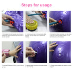 Thickening Explosion-proof Big Yoga Ball Sport Fitness Ball Environmental Pregnant Yoga Ball, Diameter: 65cm, 65cm(Pink), 65cm(Purple)