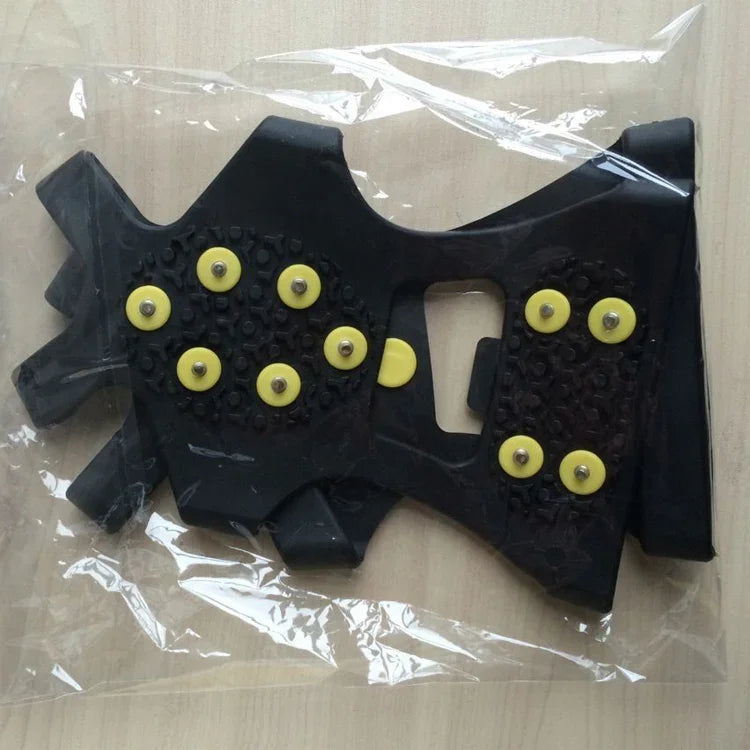 10 Teeth Ice Claw Outdoor Non-slip Shoes Covers for Ice Snow Ground, Size : M, Size : M