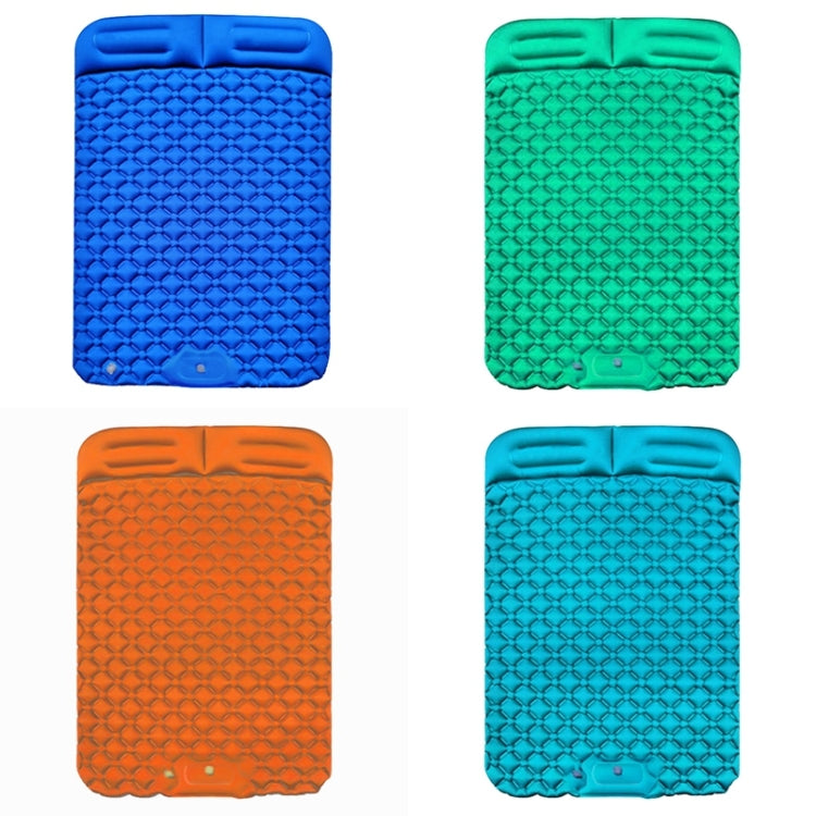 Outdoor Camping Foot-step Automatic Inflatable Cushion Portable TPU Inflatable Double Bed, Size: 195 x 119 x 16cm, Foot-step Dark Blue, Foot-step Orange, Foot-step Emerald, Foot-step Peacock Blue